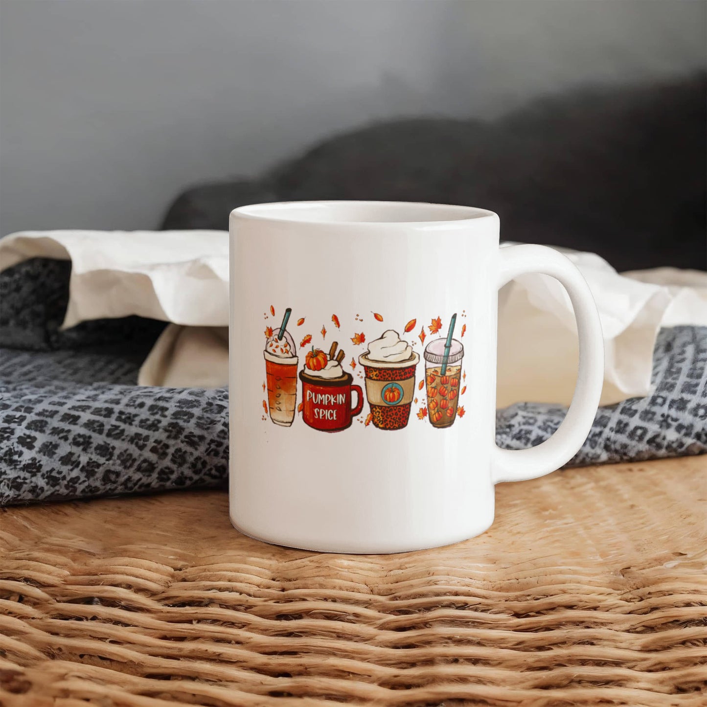 Pumpkin Coffee | White Ceramic Mug