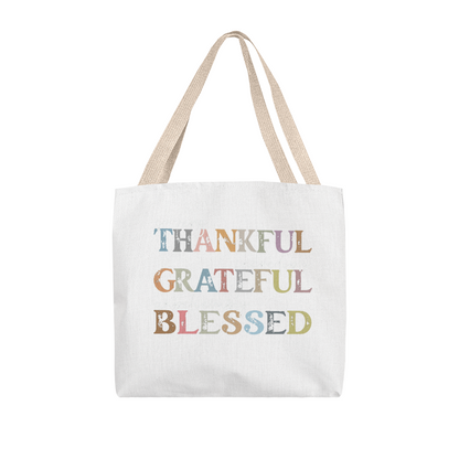Thankful, Grateful, Blessed | Classic Tote Bag