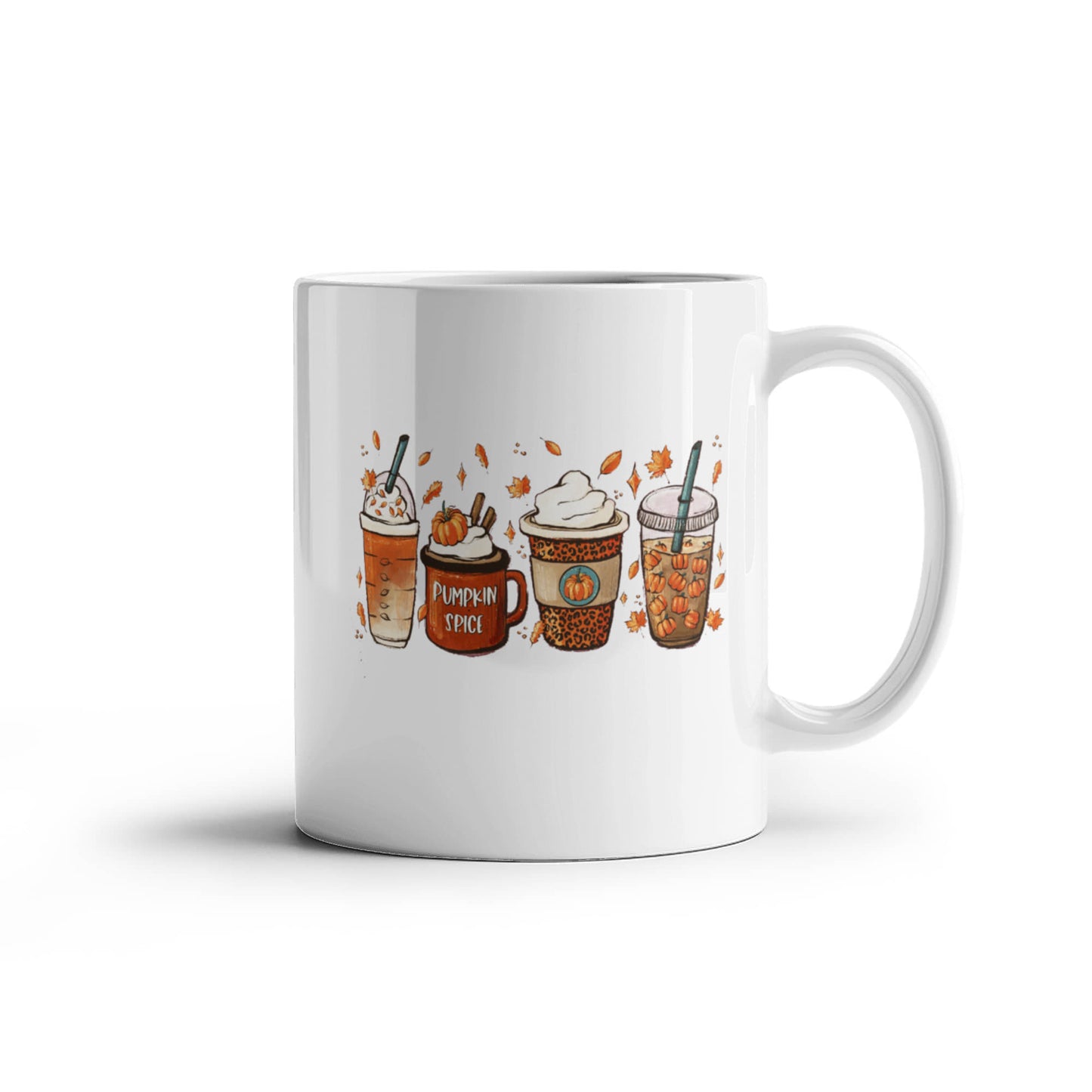 Pumpkin Coffee | White Ceramic Mug