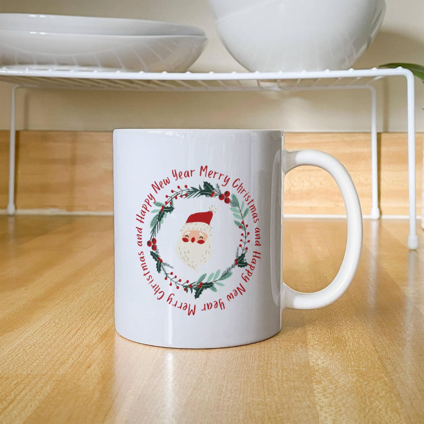 Merry Christmas & Happy New Year | White Ceramic Mug