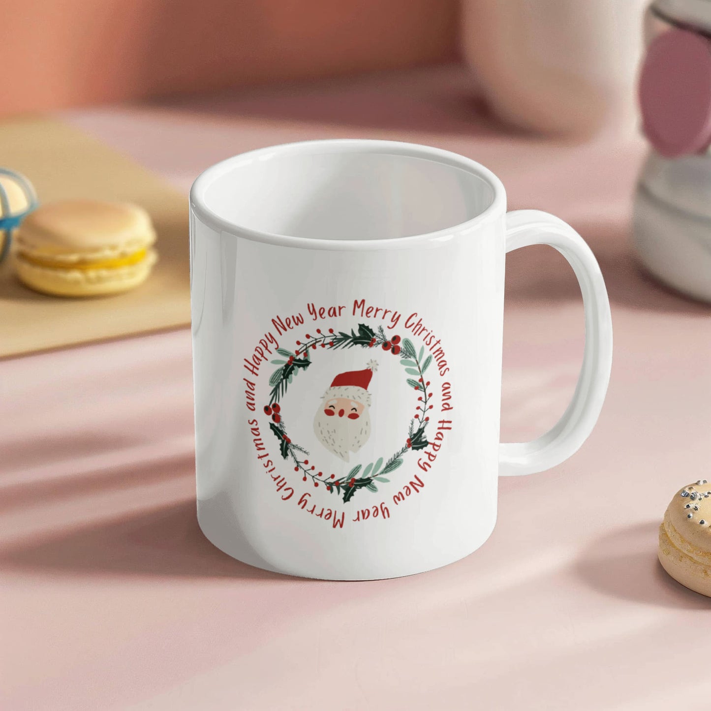 Merry Christmas & Happy New Year | White Ceramic Mug