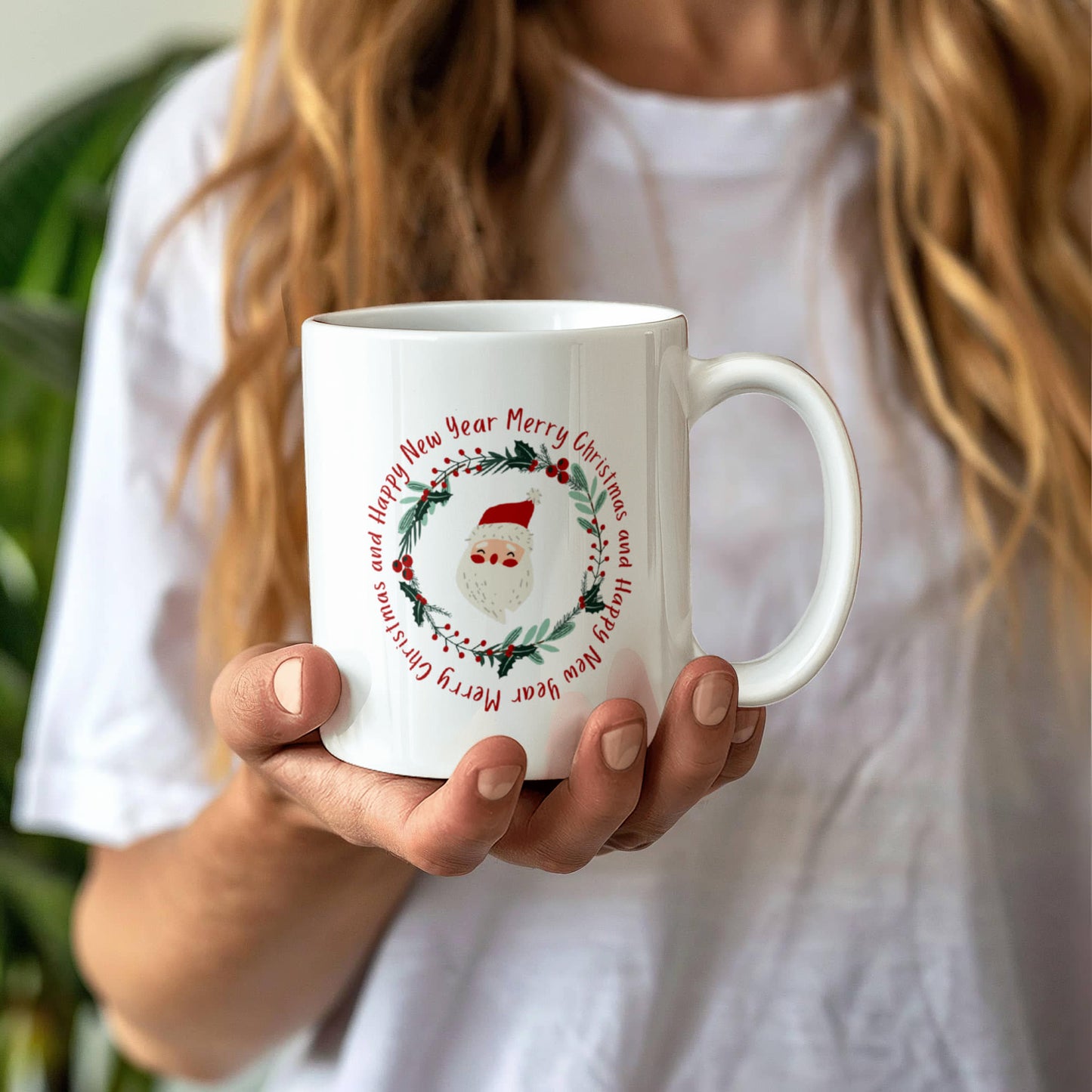Merry Christmas & Happy New Year | White Ceramic Mug