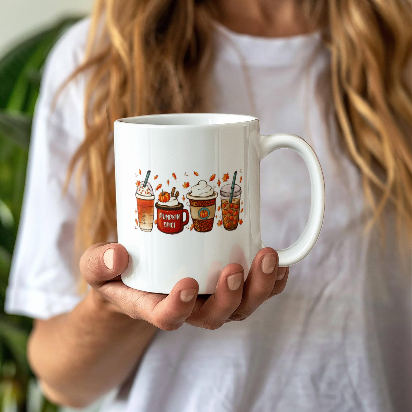 Pumpkin Coffee | White Ceramic Mug